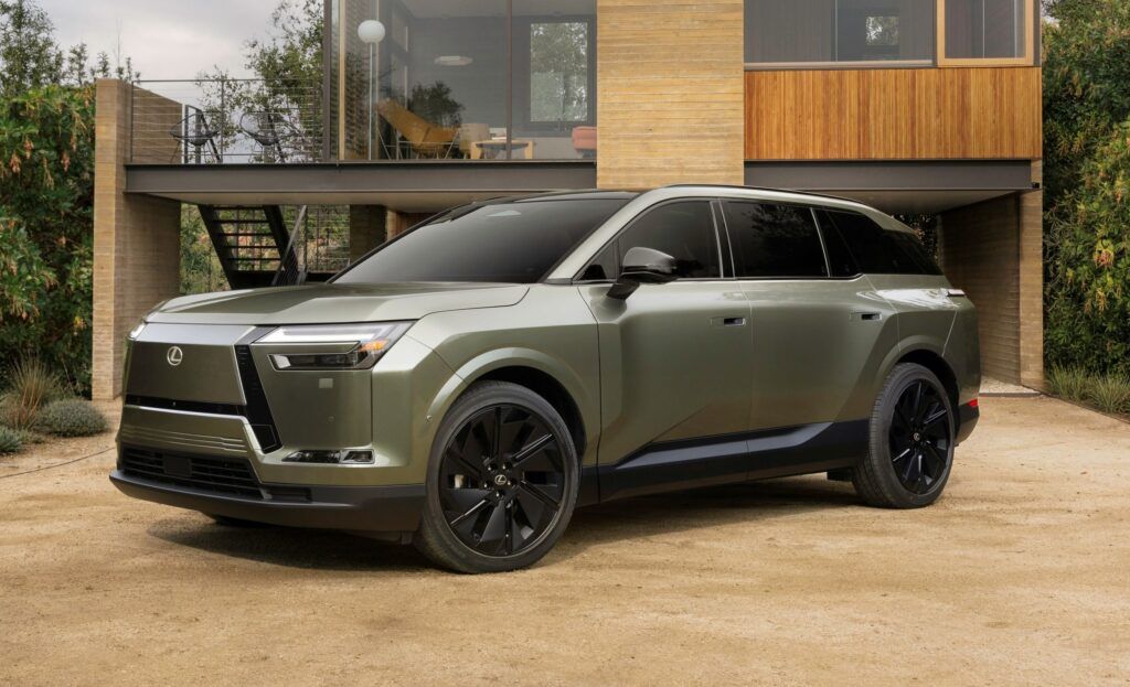 Sleek green Lexus SUV parked outdoors